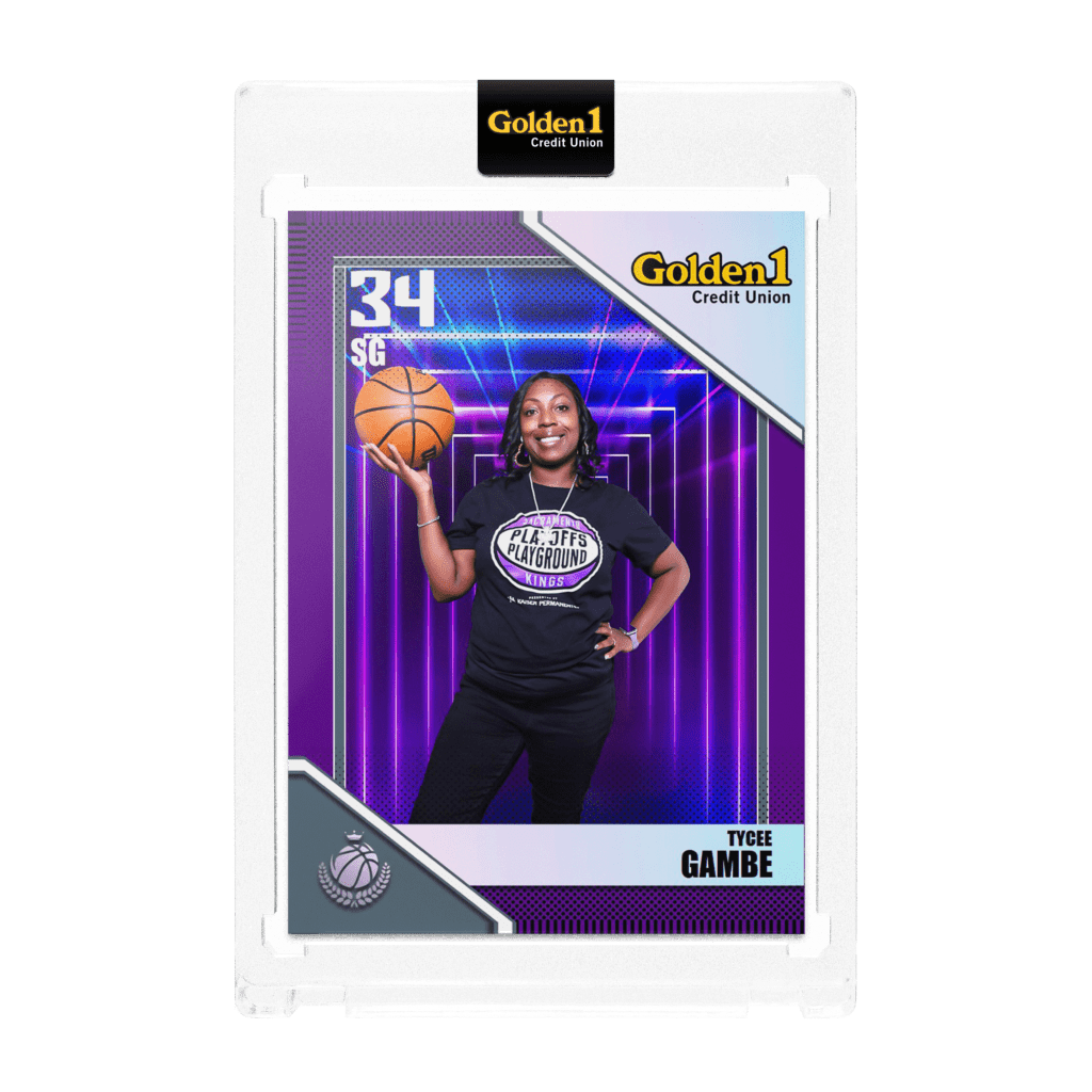 Sacramento Kings Playoff Trading Card Example